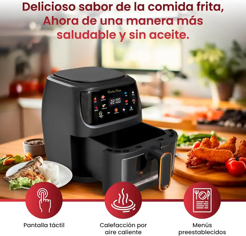 Pantalla táctil y controles